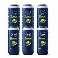 NIVEA Men douchegel energy 250 ml (6 pack)