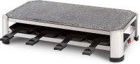 Fritel Steengrill SG 2180   Hot Stone Grill/Raclette Kerst   Natuursteen   1500 W   49,5 x 27 cm   2 tot 8 personen + 8 raclettepannetjes & spatels
