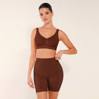 Feelingirl naadloze comfort shaping broekjes met taillecontrole, medium taille, XL/XXL, bruin