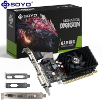 SOYO GT740 4 GB DDR3 Gaming Videokaart   NVIDIA GeForee GT740, PCIe 3.0 16X, VGA DVI Poorten, Ideaal voor Gaming & Multimedia, Gaming Videokaart | Esthetisch Ontwerp | Duurzame Gaming Kaart