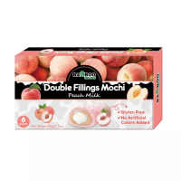 Bamboo House Mochi met perzikvulling, dubbel gevuld, 90 g