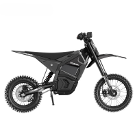 YOZMA IN 10 elektrische mini crossmotor voor tieners & volwassenen   borstelloze motor, 48 V 23,4 Ah accu, hydraulische vering, lekvrije banden, zwart