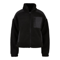 Urban Classics damesjas van sherpa mix zwart M