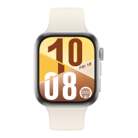 HUAWEI Watch Fit 4 met witte fluoroelastomeerband