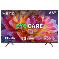METZ 65MUF7000Z 65 inch (165 cm) Google TV met Eye Care (oogbescherming), 4K UHD, Dolby Vision & Atmos, HDR10, functie om de afstandsbediening te lokaliseren, drievoudige tuner, CI+ (energieklasse F)