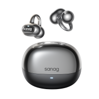Sanag S8S Ultra Oorclip Bluetooth hoofdtelefoon met botgeleiding, open back ontwerp en AI sportmodus
