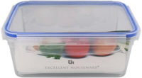 Opslagdoos Plastic   Transparant/Blauw, 2200 mL