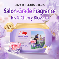 Liby Legendarische geur wasmiddelcapsules – Florentijnse irisgeur, 42 stuks, 6 in 1 wasmiddelcapsules, efficiënte, milde reiniging, krachtige bacterieverwijdering