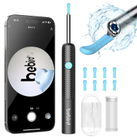 Bebird T3 oorsmeerverwijderaar met 1080p camera, draadloze wifi otoscoop met zachte siliconen oorschep, 3.5 Mm ultradunne oorreiniger met 6 leds, IP67 waterdicht, voor volwassenen en kinderen (iOS & Android)