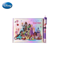 2 Stuks Disney officieel gelicentieerde Disney Princess Deluxe Handtekeningenboek & Pennenset, 100 pagina’s, sprankelend handtekeningenverzamelboek voor feestjes, magische kerst, Halloween, schrijfwaren cadeau – Samen stralender