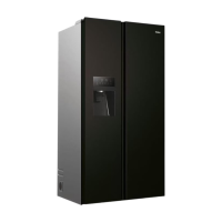 Haier HSR3918EIPB Vrijstaande Side by Side Koelvriescombinatie – 515 L Capaciteit – Water  & IJsdispenser – Energieklasse E – Zwarte Afwerking