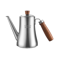 Maxcook olijfoliedispenser en keukenoliekruik van roestvrij staal 304 (33,8 oz/1000 ml)   lekvrije oliefles   beukenhouten handvat