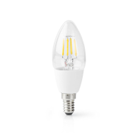 Nedis SmartLife LED filamentlamp | E14 | 400 lm | 5 W | warm wit | 2700 K | glazen | Android™/IOS | kaarsvormig | 1 stuk