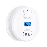 Heiman Co 723ESY koolmonoxidedetector met LCD display, 5 jaar batterijduur, 10 jaar sensorlevensduur, testknop