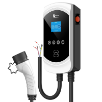 Feyree Type 2 oplader 32 A 7,6kW 1 fasig met dynamische belastingsbalans, EVSE wandlader met slimme wifi app functie voor elektrische auto's