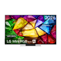 LG 50MRGB8669A 50 inch 4K Mini RGB LED Smart TV, 120 Hz, Dolby Vision, HDR10, webOS 26, ThinQ AI, HDMI 2.1, Wi Fi, Bluetooth