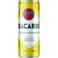 Bacardi Limon Citroenlimonade Cocktail   250 ml