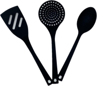 5Five nylon keukengereiset   zwart, 3 stuks