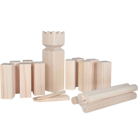 OUTDOOR active Kubb (Zweeds schaken), 21 stuks, in netzak