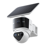 AOSU T2 Pro 3K Buiten Solar Beveiligingscamera, 5 MP Dubbele Camera, 360° PTZ + 170° Groothoek, Automatische Tracking, 8X Zoom, AI Detectie voor Mensen/Voertuigen/Huisdieren, Echt Full Colour Nachtzicht
