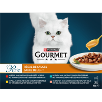 Gourmet Perle sauce delight rundvlees, kip, tonijn en zalm voordeelpakket