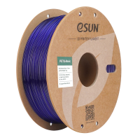 ESUN PETG Basic Transparant Blauw 3D Filament 1,75 mm, Hoge Snelheid Printen, Kosteneffectief Inlopmateriaal Voor 3D Printen 1 kg (2,2 lbs) Kartonnen Spoel