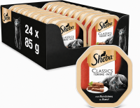 Sheba Classics Paté Tray Rundvlees Kattenvoer 24x85 g