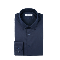 JAMES KINGDOM CVC Heren Katoenen Overhemd Navyblauw 40 M