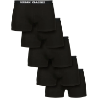 Urban Classics biologische boxerbroekjes   ondergoed/bottoms   zwart, 5 stuks   M