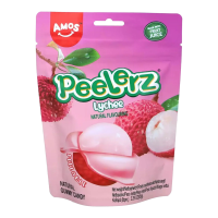 Amos Peelerz gummie snoepjes   lychee 65 g