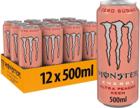 Monster Ultra Peachy Keen energiedrank   12 x 500 ml