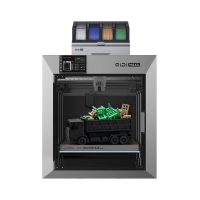 QIDIxJOYBUY Max4 Combo 3D printer, 390 x 390 x 340 mm groot bouwvolume, 65°C verwarmde kamer, FDM 3D printers, max. 800 Mm/s hogesnelheid, ondersteunt tot 16 kleuren en meerdere materialen met Qidi Box, automatische bednivellering