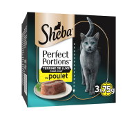 Sheba Perfect Portions kattenvoer voor volwassen katten met kip 6 × 37,5 g