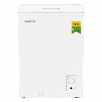 AUCMA 141 L omkeerbare vrieskist, omschakelbare koelkast & vriezer, mini diepvrieskast met open bovenkant, energieklasse E, stille werking, 7 traps thermostaat, uitneembaar mandje & ontdooi afvoer, geschikt voor huis, appartement & garage