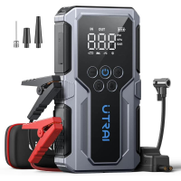 UTRAI JS 9 3000 A Jumpstarter met luchtcompressor 150PSI, 18 W QC powerbank, 12 V autobatterijlader, LED scherm, 3 standen zaklamp