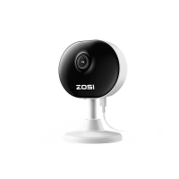 ZOSI C688 wifi domecamera 1080p voor binnen, mini CCTV beveiligingscamera, voor bewaking van ouder/baby/hond/huisdier, met app, dag  en nachtbeelden, bewegingsdetectie, 2 weg audio, 1 stuk