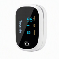 Treesmile GX5 Vingertop Pulsoximeter, SpO2 & Hartslag Dubbel Display, 4 Richtingen Draaibaar Scherm, Instelbare Achtergrondverlichting, Lichtgewicht & Energiebesparend, Thuisgezondheidsmonitoring