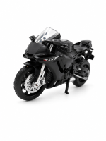 CCA 1:18 Yamaha YZF R1 motorfiets zwart, met vering op de achterwiel, inklapbare standaard, realistisch motormodel, decoratie voor verzameling, speelgoed voor kinderen, verzamelobject voor volwassenen, cadeau voor feestdagen