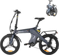 DYU T1 20 inch opvouwbare elektrische fiets grijs