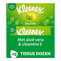 Kleenex tissues   Balsam   Voordeelverpakking   12 x 64 stuks