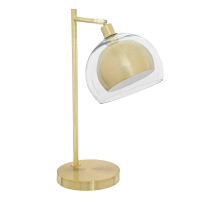 Atmosphera Dolce Riviera tafellamp   Goudkleurig metaal, 48 cm