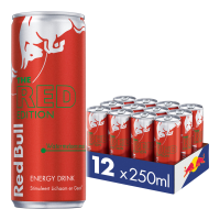 Red Bull de rode editie energiedrank met watermeloensmaak   12 x 250 ml