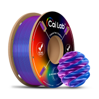 CAILAB 3D printer Filament PLA Silk Dubbele Kleur   Paars & Blauw