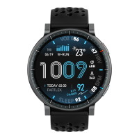 Amazfit Active Max 3, digitaal AMOLED display van 3,81 cm (1,5 inch), 480 x 480 pixels, touchscreen, zwart