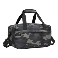KONO 40x20x25 cm cabinrugzak voor Ryanair, lichte reistas voor onder de stoel met schouderband, 20 L handbagage vliegtas voor budgetluchtvaartmaatschappen (camo)