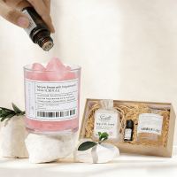 Zooly Kristallen Diffuser Cadeauset   Witte Perzik Oolong (Roze Kristal), 380 g, 1 Set