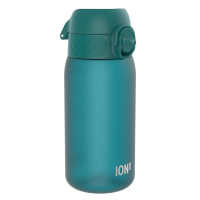 ION8 Waterfles voor kinderen, 350 ml/12 oz, lekvrij, eenvoudig te openen, veilige vergrendeling, vaatwasserbestendig, BPA vrij, draaggreep, hygiënische flip dop, eenvoudig te reinigen, geurloos, CO₂ neutraal, Aqua Blue