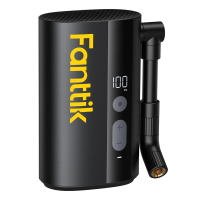Fanttik X9 Ace Mini minifietspomp, fietspomp met snelle oppompfunctie in 32 s en manometer, elektrische luchtpomp van 150 PSI met Presta  en Schrader ventiel, geschikt voor mountainbike, racefiets, elektrische fiets, MTB