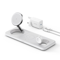 Anker MagGo 1 universele witte draadloze USB oplader met ingebouwde snellading