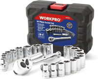 WORKPRO 24 delig Steeksleutelset 3/8